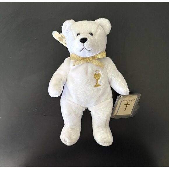 First Communion Holy Bear Stuffee. 2001. Like new with tags. - Picture 2 of 5